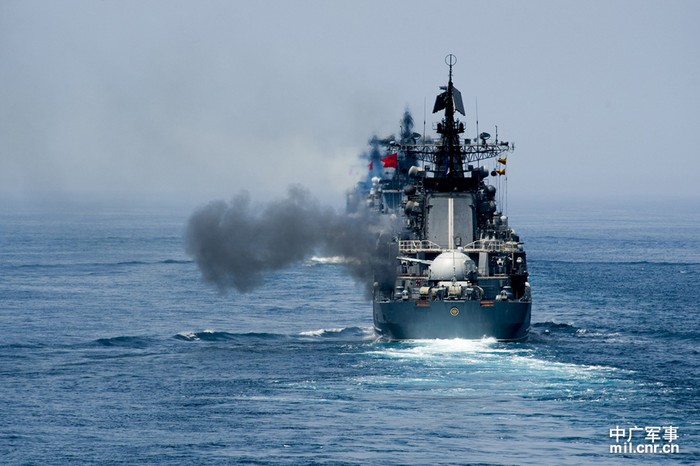 Diễn tập quân sự liên hợp trên biển Trung-Nga tháng 7 năm 2013